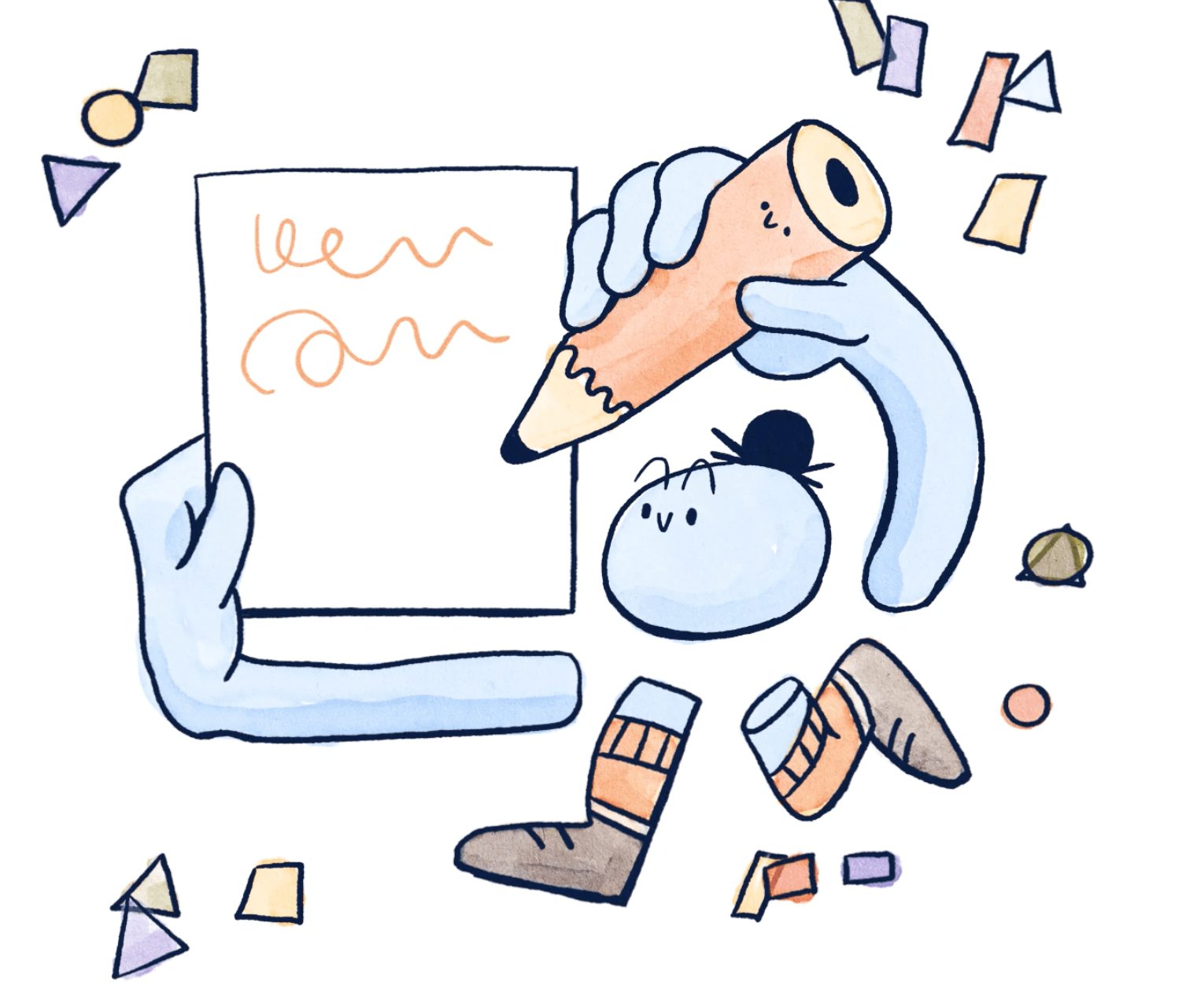 Illustration für Schweizer Blog