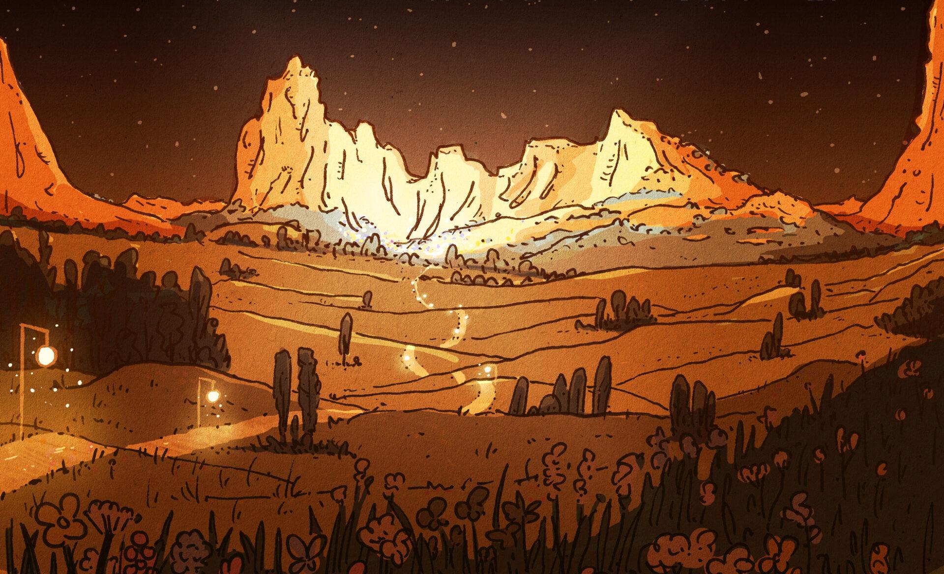 Night Illustration concept